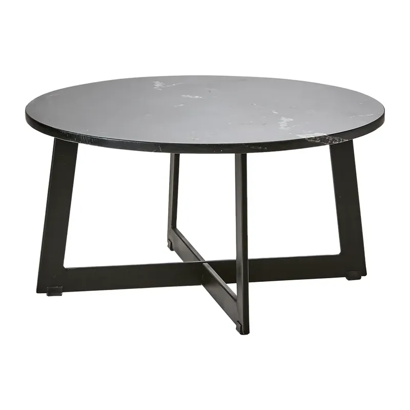 MILAN bord svart Ø70 cm Trygg betalning